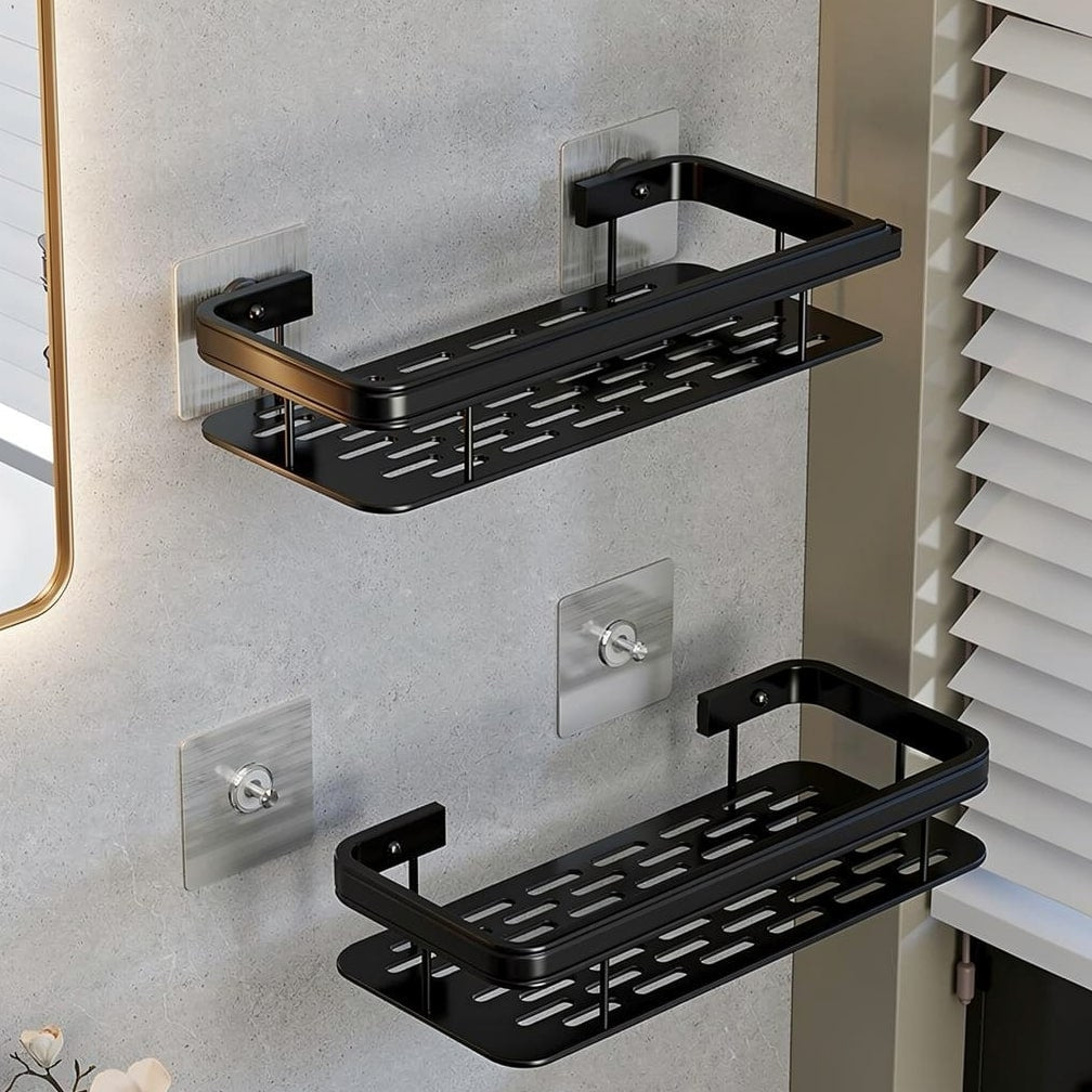 Etajeră de duș fără găurire | Raft de duș autoadeziv | Economisește spațiu | ShowerFit