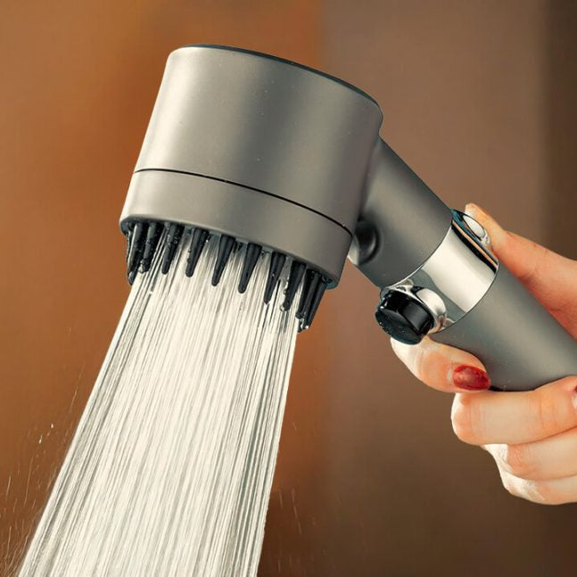 Duschkopf mit Filter | 3 Strahlarten, Stopp-Taste & Massage | Wassersparend | PureShower