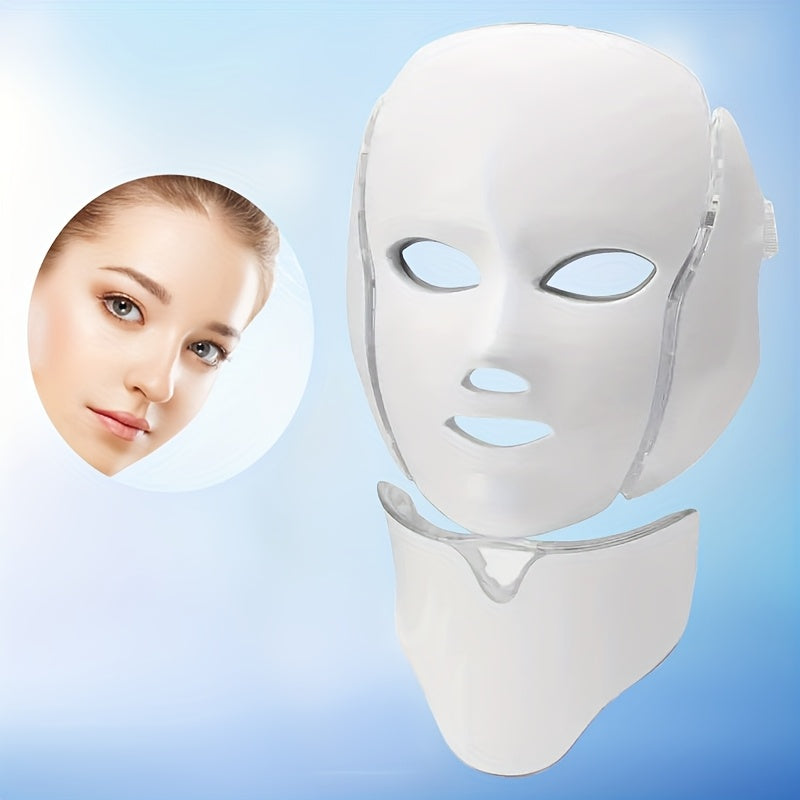 LED Gesichtsmaske für Frauen 7 Farben | USB-wiederaufladbar 1200 mAh | Reduziert Schwellungen & dunkle Augenringe 7