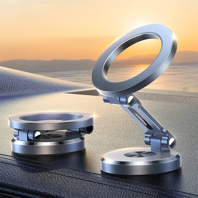 Support de téléphone pour voiture magnétique | Rotatif à 360° et pliable | Puissante fixation magnétique | DriveHold
