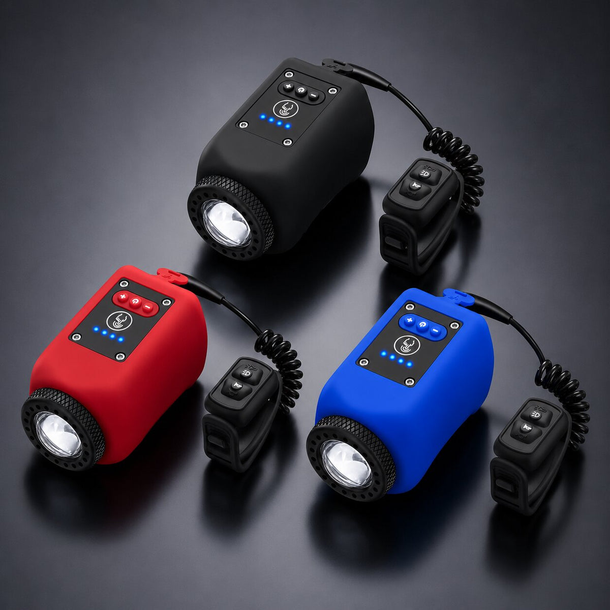 Fahrradlicht mit Hupe USB Aufladbar | 110 dB Hupe und 30 m Flutlicht | IPX5 Wasserdicht mit 225 Minuten Akkulaufzeit 1