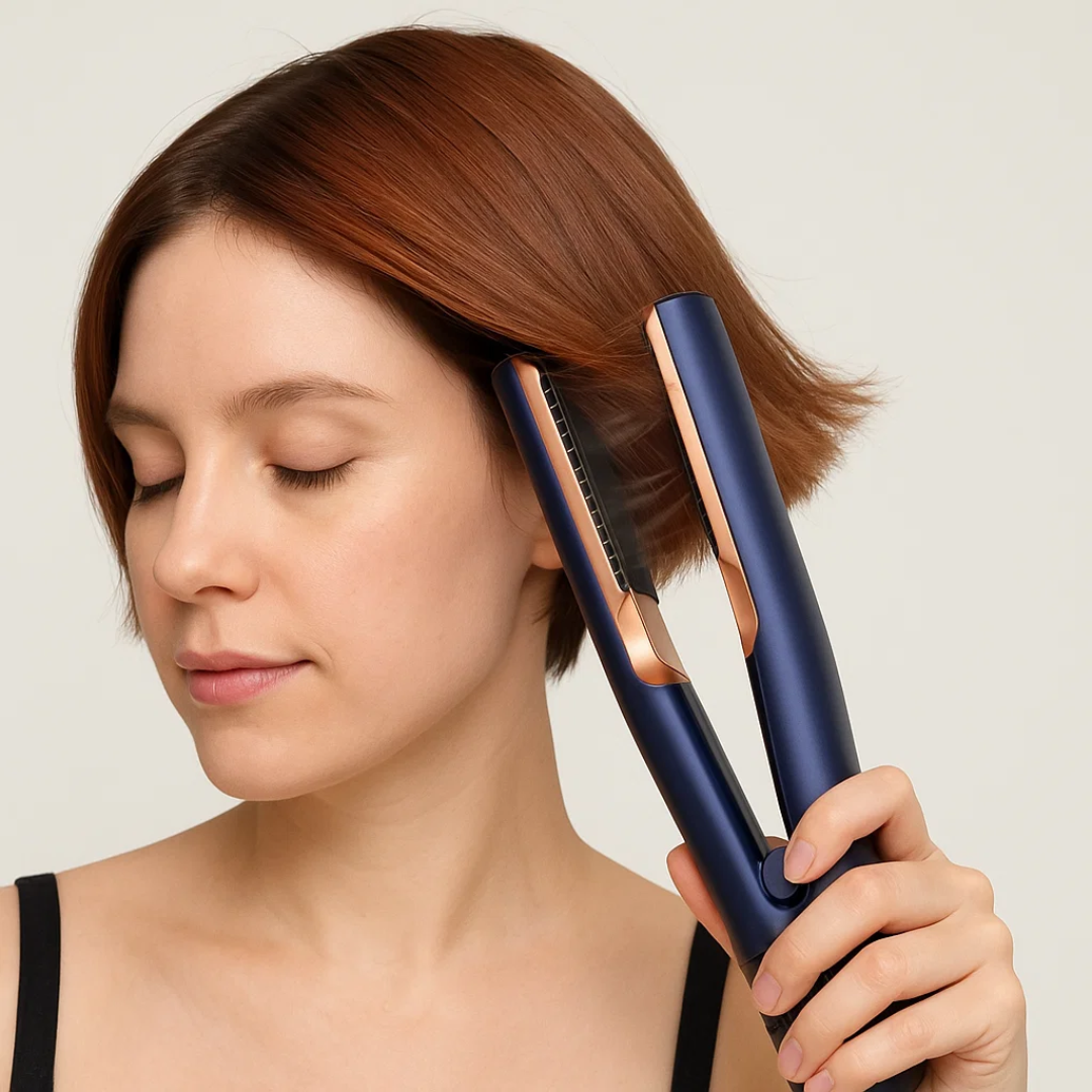 2 in 1 Haarstyler Föhn & Glätteisen | 1400-1600 W, 3 Temperaturstufen | Kaltluftfunktion für glattes, gepflegtes Haar 19