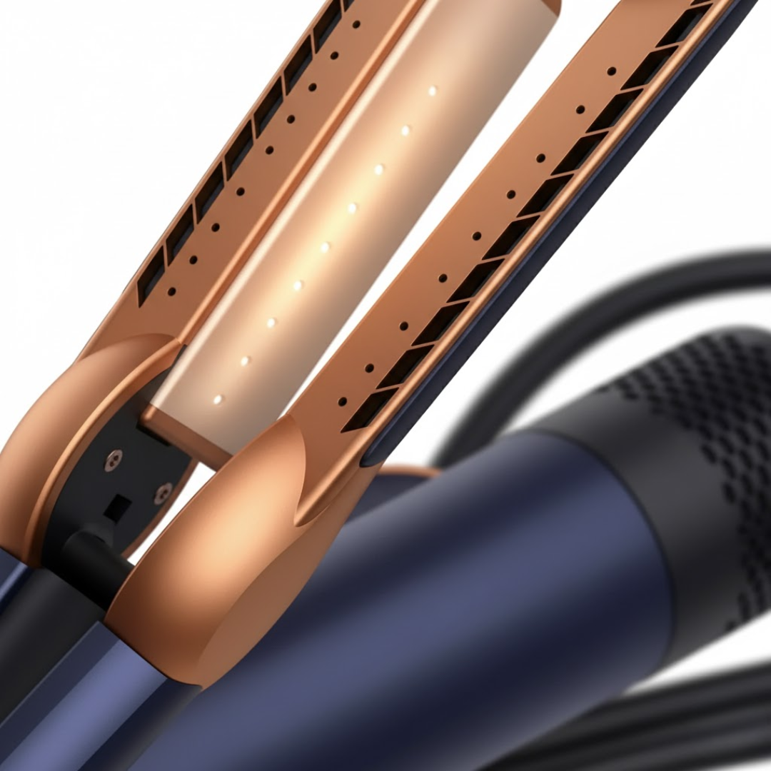 2 in 1 Haarstyler Föhn & Glätteisen | 1400-1600 W, 3 Temperaturstufen | Kaltluftfunktion für glattes, gepflegtes Haar 9