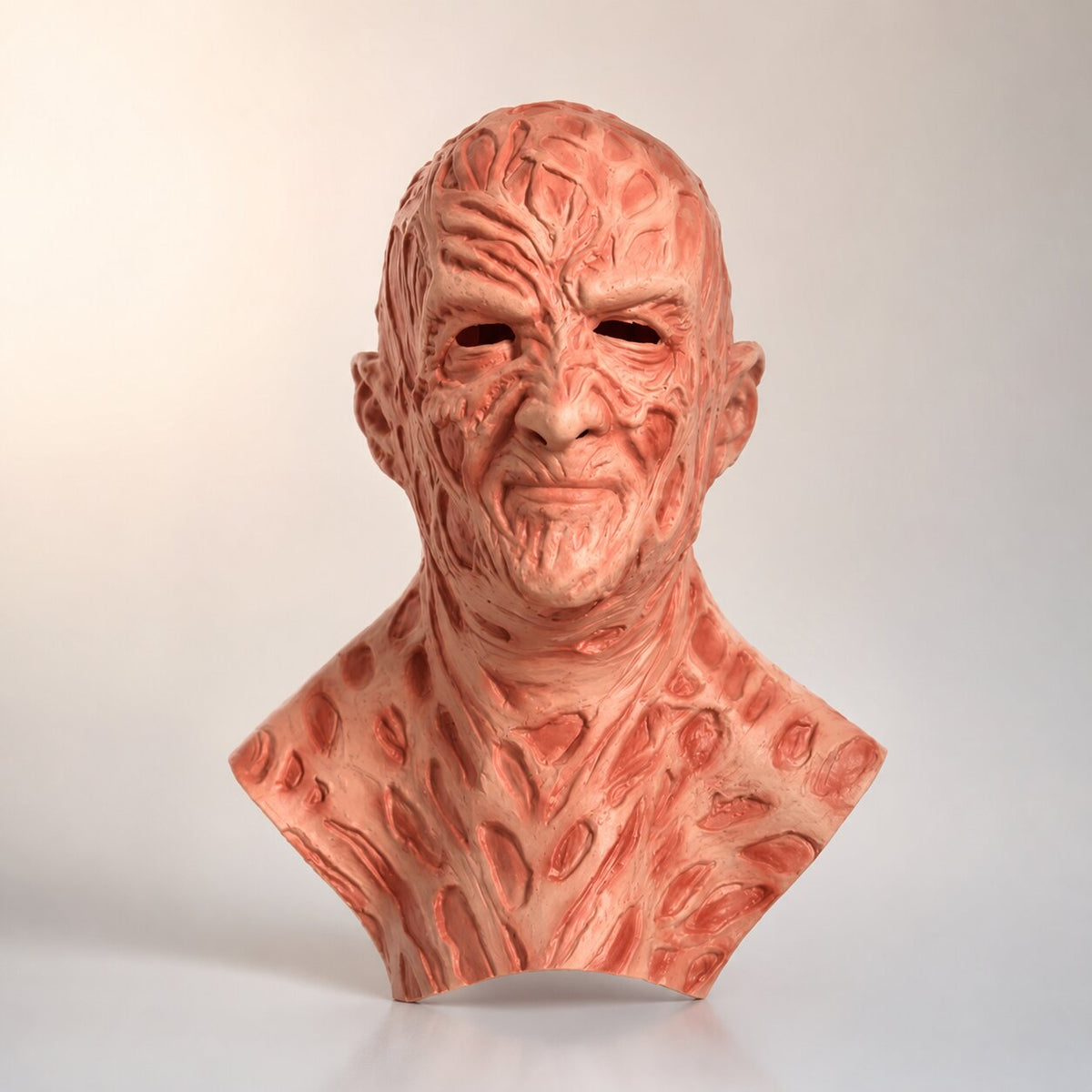 Vernarbte Horror-Maske für Halloween | Set aus Maske & Handschuh aus Gummi | Kostümzubehör für Erwachsene, Unisex 1