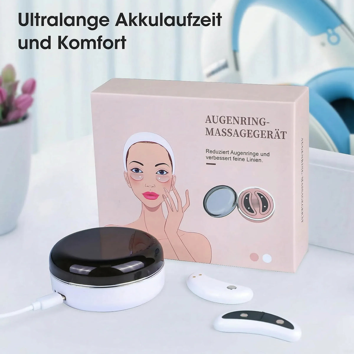 Rotlicht-Augenpflegegerät für Damen gegen Augenringe | Mikrostrom-Technologie | Sanfte tägliche Pflege für zuhause 8
