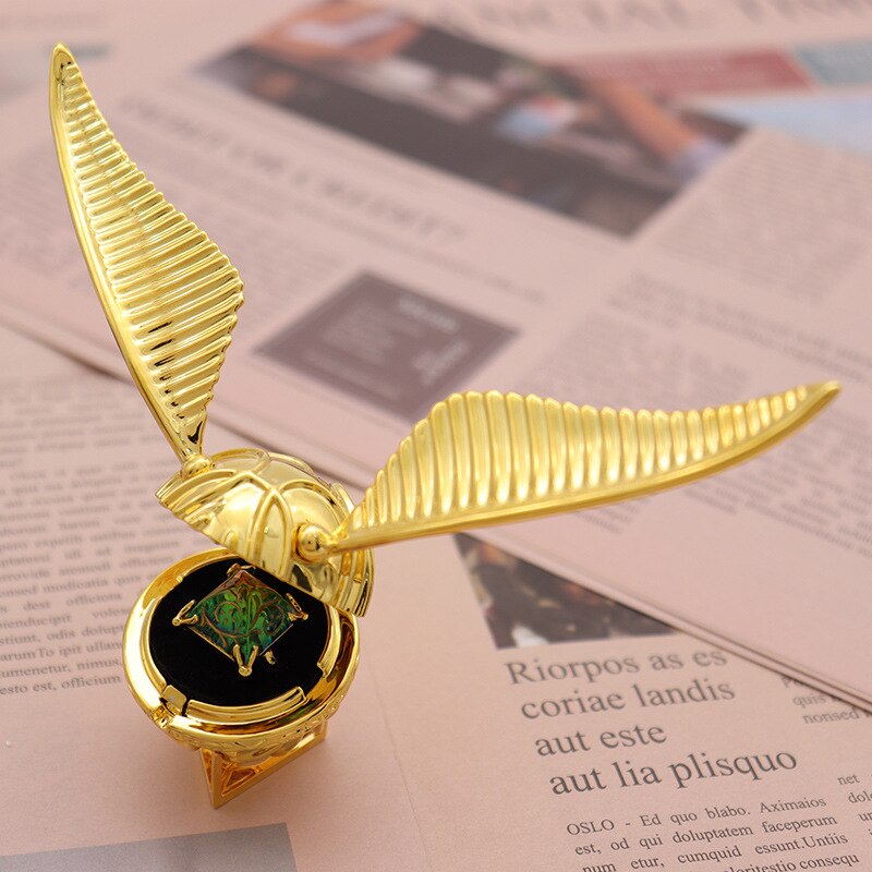 Goldene Flügel-Orb-Ringbox | Beweglichen Flügeln | Schmuckschatulle | GoldOrb