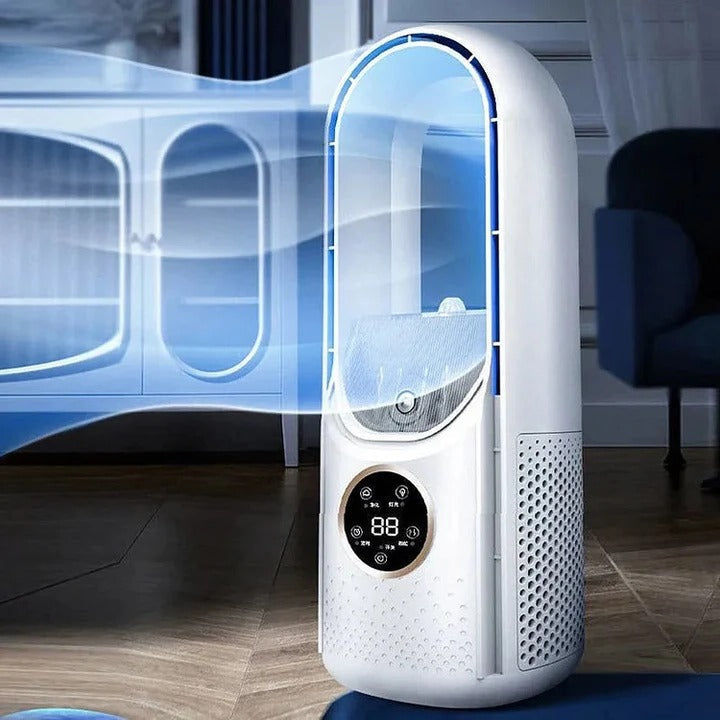 Climatisation portable sans lame, silencieuse | Flux d'air uniforme | Compacte et économe en énergie | Nordveil