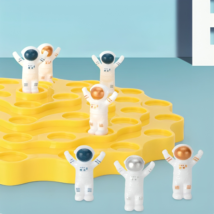 Balance-Stapelspiel Astronautenfiguren Kunststoff | 2er-Set, Standardgröße | Fördert Konzentration & Feinmotorik 8