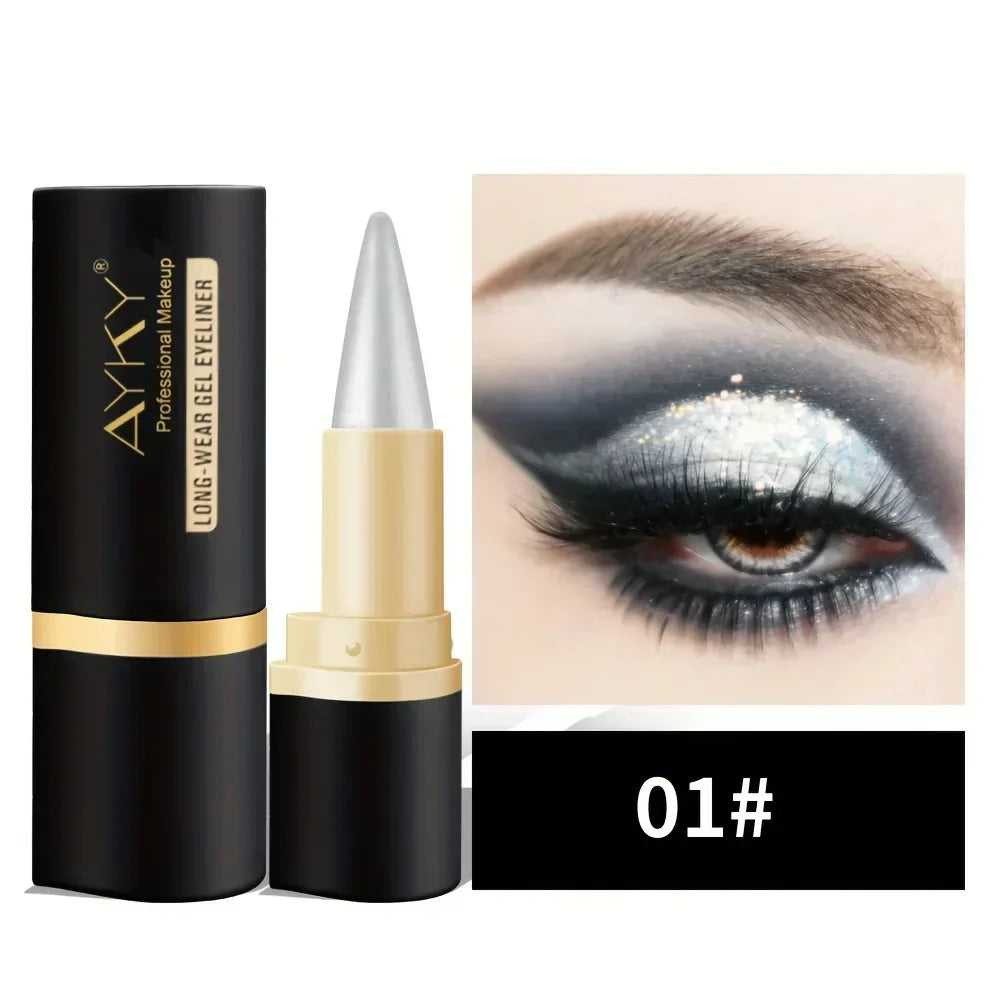 Eyeliner Wasserfest & Wischfest | Weiß, Dunkelgrau, Braun, Schwarz | Langanhaltend, Cremige Formel, Präzise Anwendung 5