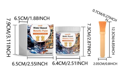 Glitzernde Hellgoldene Lackfarbe | Wasserbasis | Metallischer Goldglanz | LustreGold