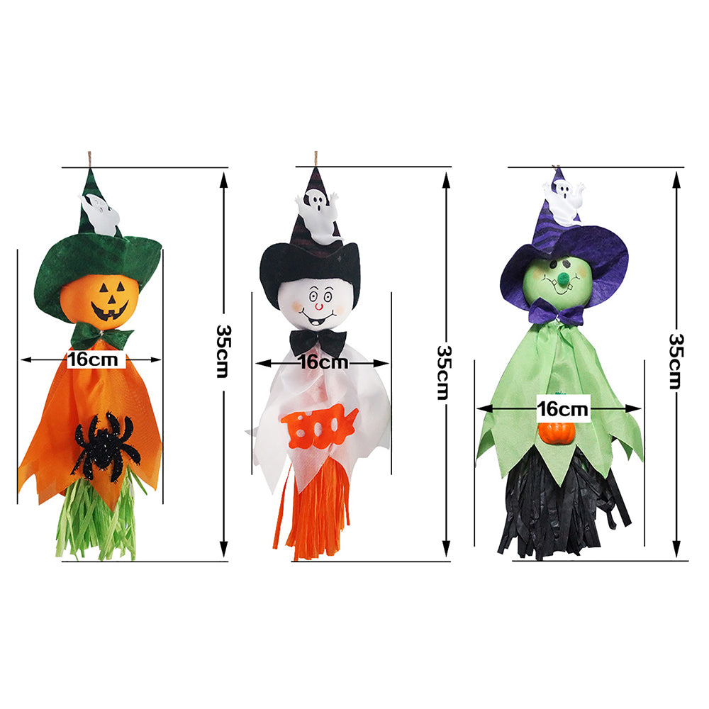 Halloween Geisterpuppe Anhänger | Deko für Haunted House, Kindergarten & Wohnzimmer | Leicht, hängbar an Wand, Decke oder Tür