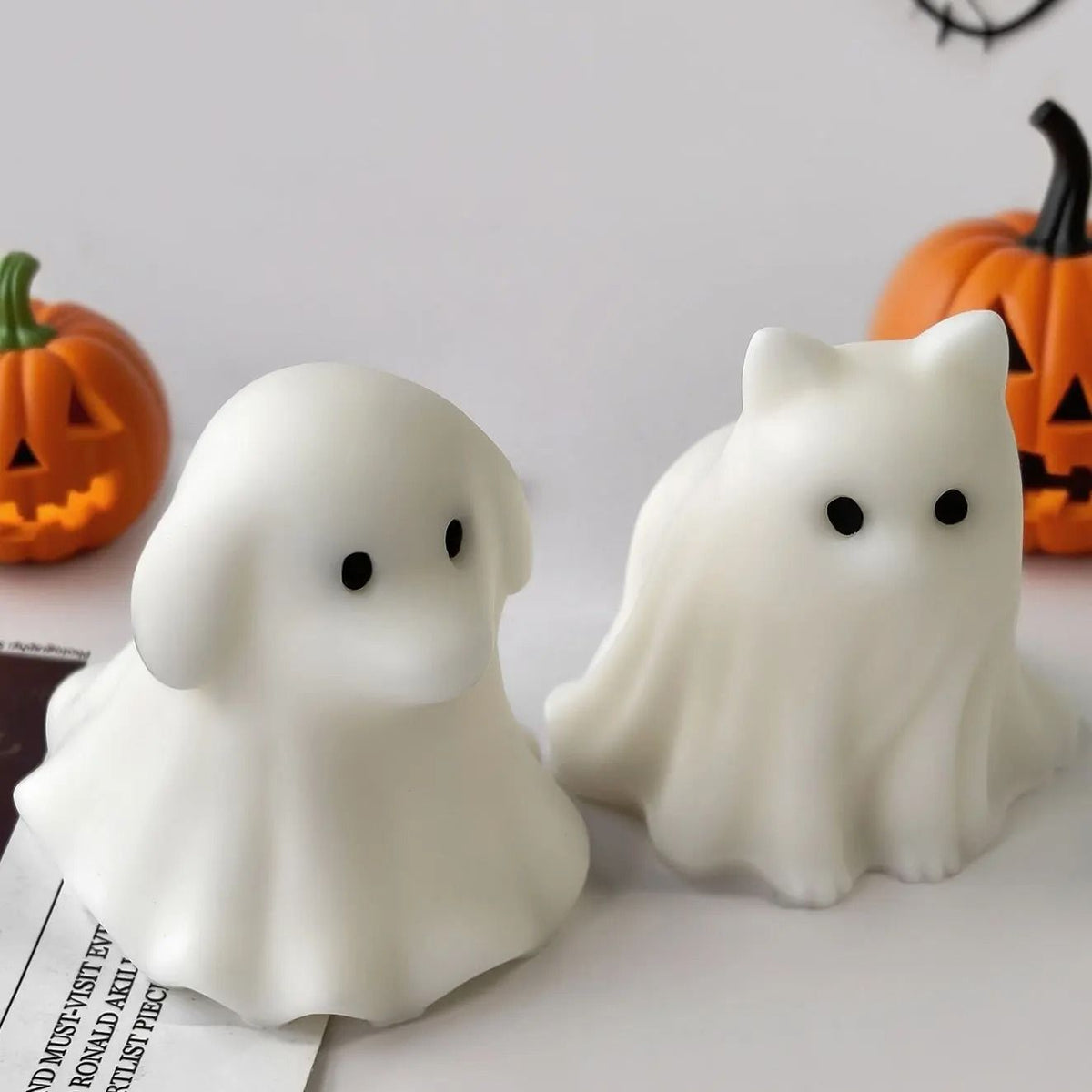 Geister-Silikonform für Halloween | Für Kerzenwachs, Epoxidharz und Seife | Flexibel, Hitzebeständig und Wiederverwendbar 3