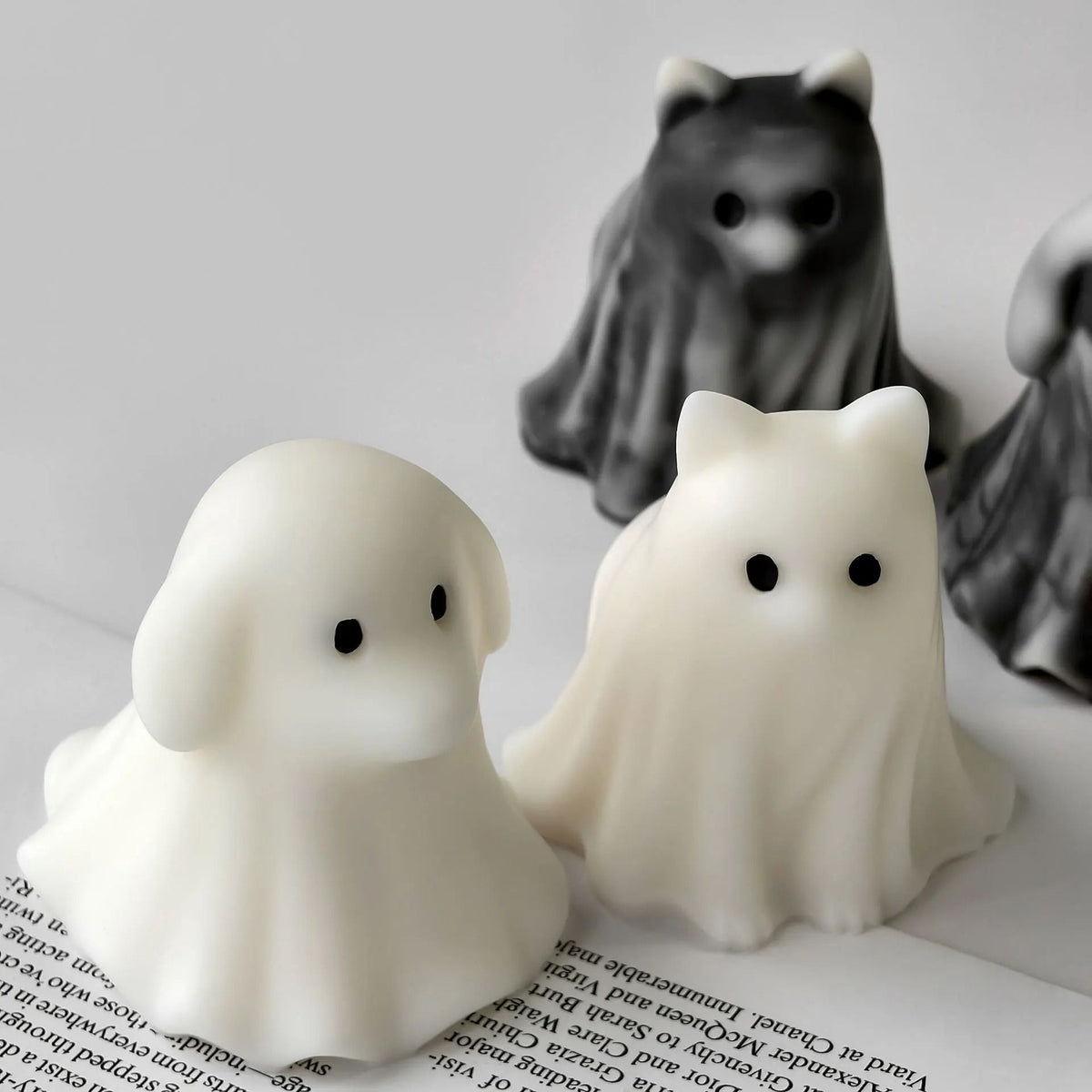 Geister-Silikonform für Halloween | Für Kerzenwachs, Epoxidharz und Seife | Flexibel, Hitzebeständig und Wiederverwendbar 4