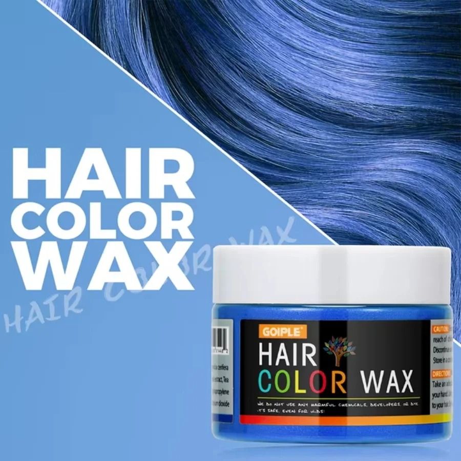 Farbwachs Temporär für Haare, Augenbrauen & Bart | Sofort auswaschbar mit Wasser | Ideal für Halloween, Kostüme und Partys