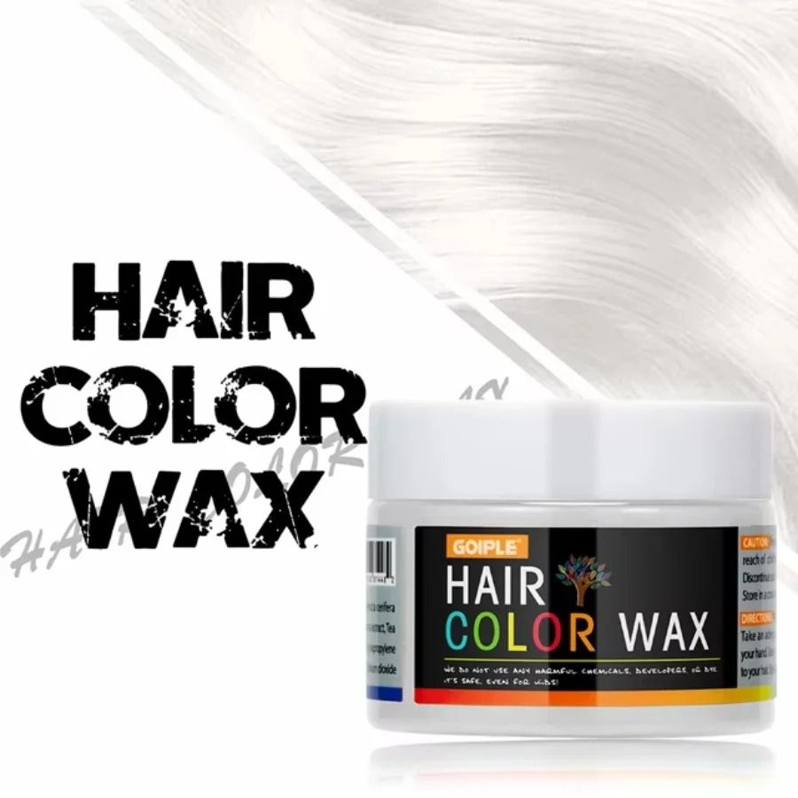 Farbwachs Temporär für Haare, Augenbrauen & Bart | Sofort auswaschbar mit Wasser | Ideal für Halloween, Kostüme und Partys