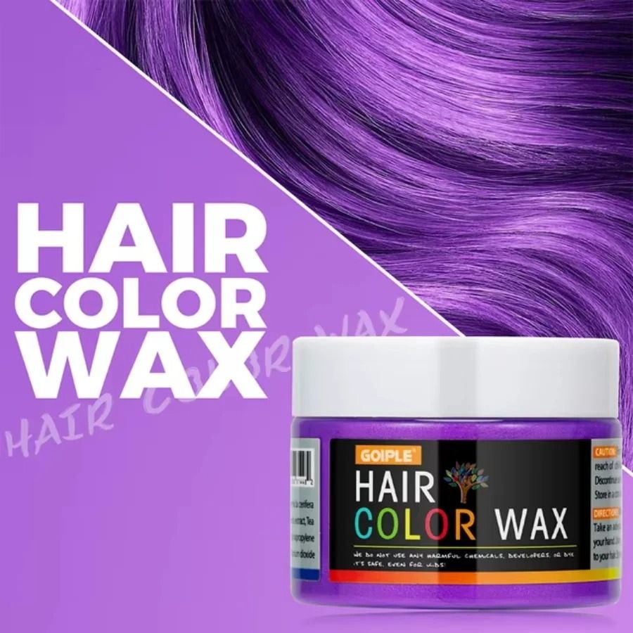 Farbwachs Temporär für Haare, Augenbrauen & Bart | Sofort auswaschbar mit Wasser | Ideal für Halloween, Kostüme und Partys