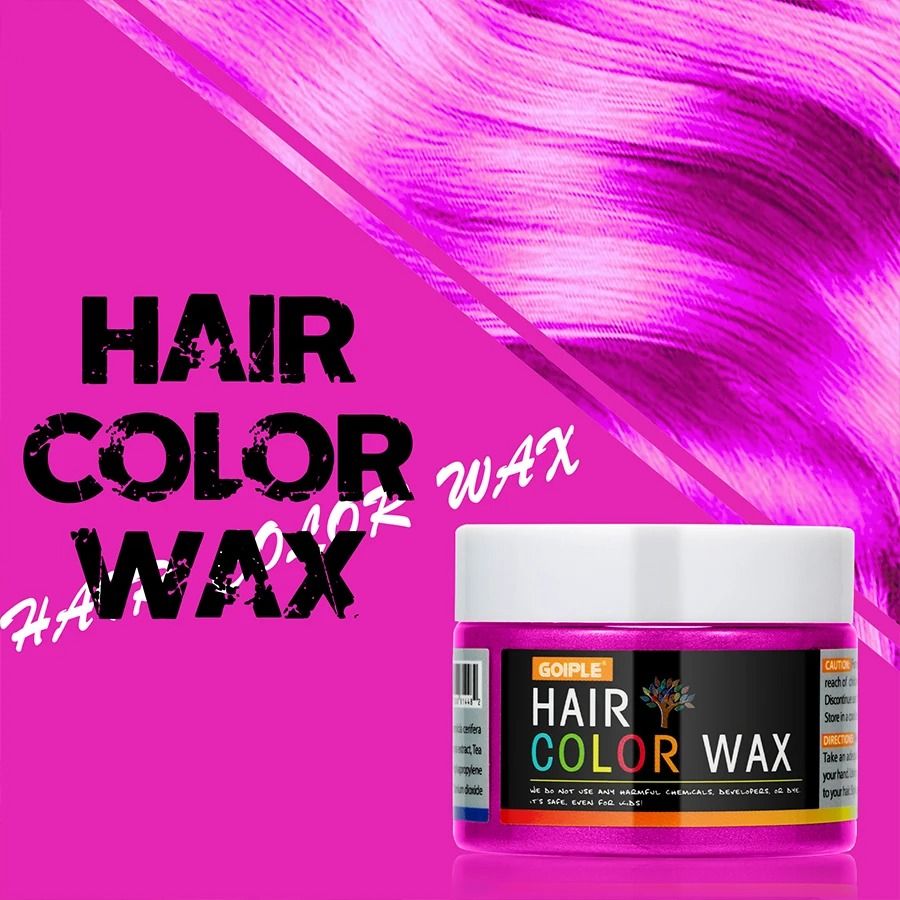 Farbwachs Temporär für Haare, Augenbrauen & Bart | Sofort auswaschbar mit Wasser | Ideal für Halloween, Kostüme und Partys