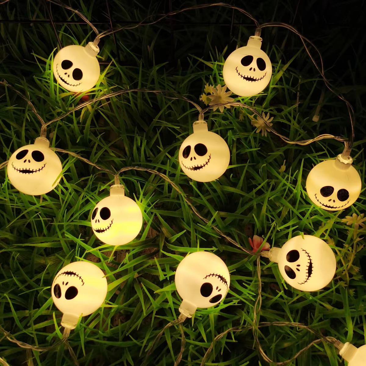 Halloween Lichterkette mit Gruselfiguren | Batterie- oder USB-Betrieb, bis 40 LEDs | Für innen und außen geeignet 3
