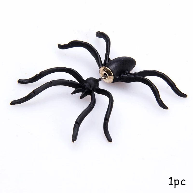 Spinnen Ohrringe Halloween | 3D Horror Optik, 1 Stück | Vielseitig als Schmuck, Kostümzubehör und Kleidungsdeko 4