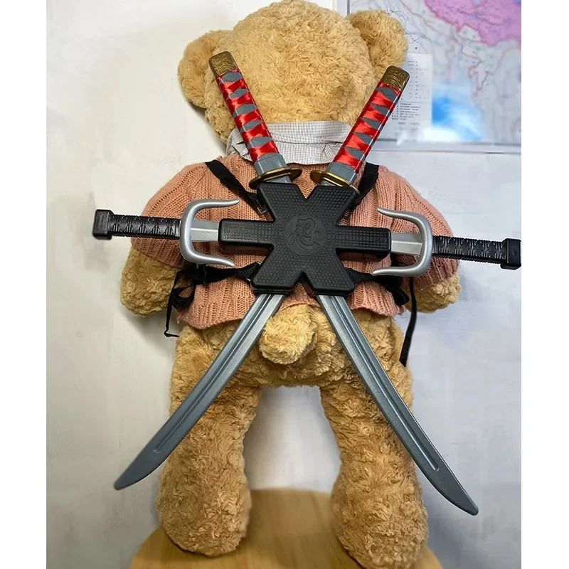Ninja Kostüm Zubehör Set für Kinder | Schwert, Dolch & Wurfsterne aus Kunststoff | Sichere Kanten fürs Rollenspiel
