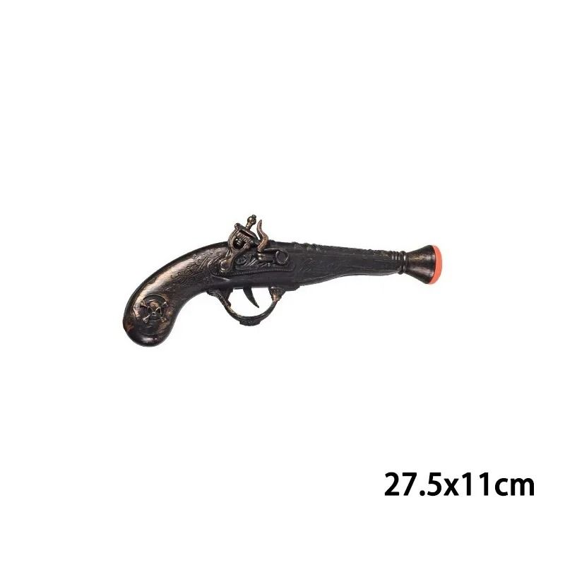 Piratenpistole Kostüm-Requisite Halloween | Antikes Flintlock-Design mit Gravuren | Leichtes ABS-Material für Cosplay & Deko 10