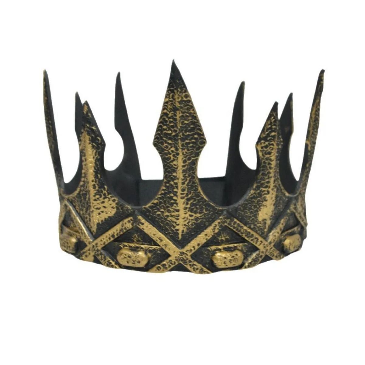 Barock Metallkrone Halloween Kostüm | Verzierte Krone mit Strasssteinen | Massives Metall für Kinder Cosplay Party 5