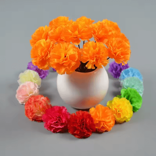 Künstliche Ringelblumen Girlande Diwali Halloween | Wiederverwendbares Material, Leicht Aufzuhängen | Für Innenbereich & DIY 19