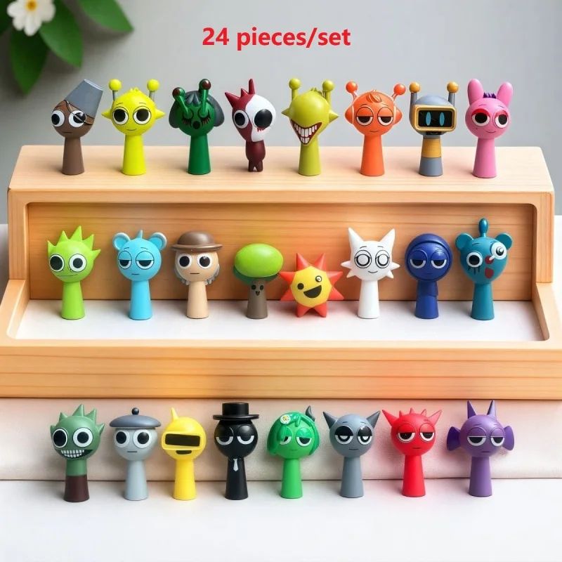 Sammelfiguren-Set PVC | 24 Mini-Cartoon-Figuren für Fans und Sammler | Ideal als Deko, Kuchen-Deko, Party und Geschenk 1