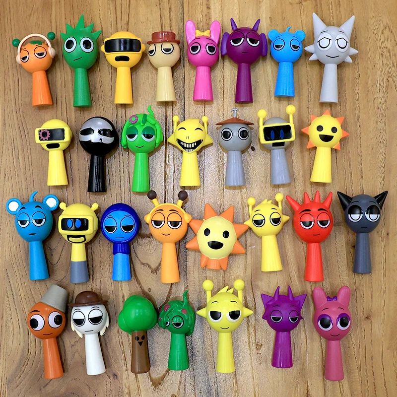 Sammelfiguren-Set PVC | 24 Mini-Cartoon-Figuren für Fans und Sammler | Ideal als Deko, Kuchen-Deko, Party und Geschenk 2