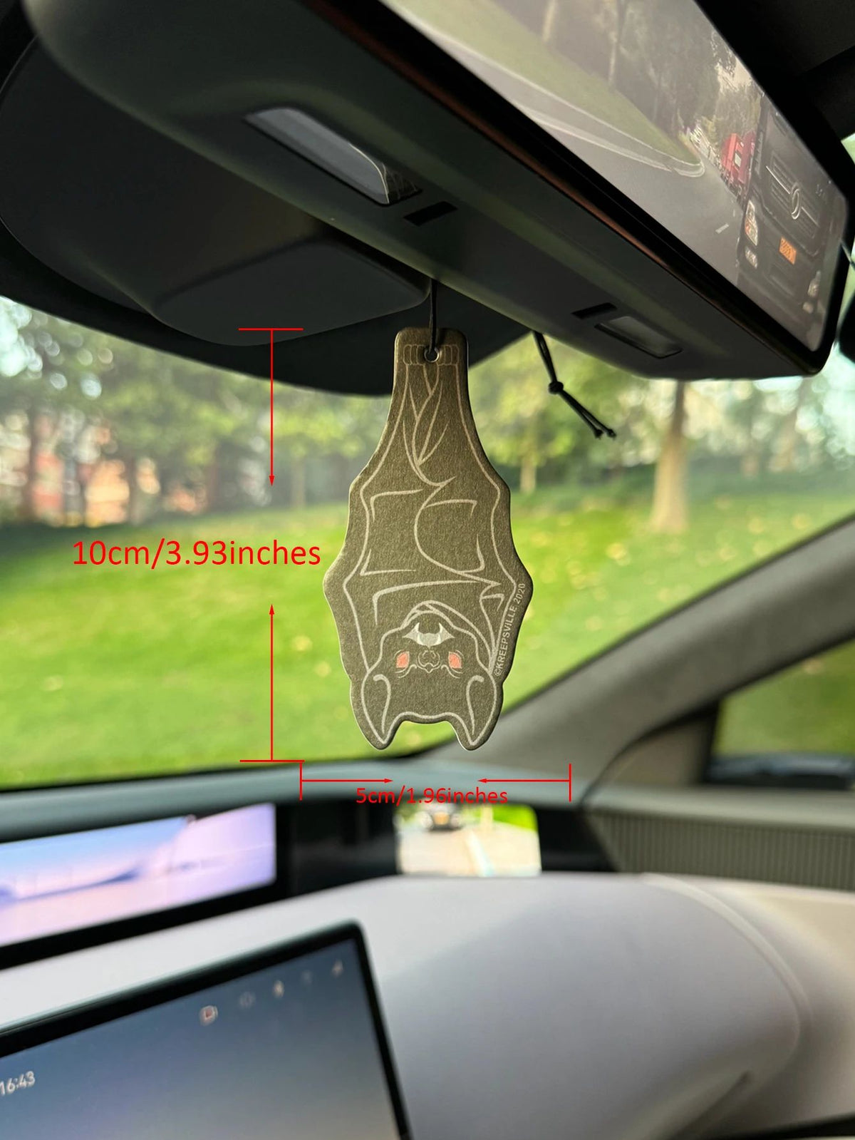 Fledermaus Duftanhänger für Auto | Aromatherapie-Lufterfrischener | Für Auto, Schrank, Zimmer & mehr, ideal als Geschenk 2