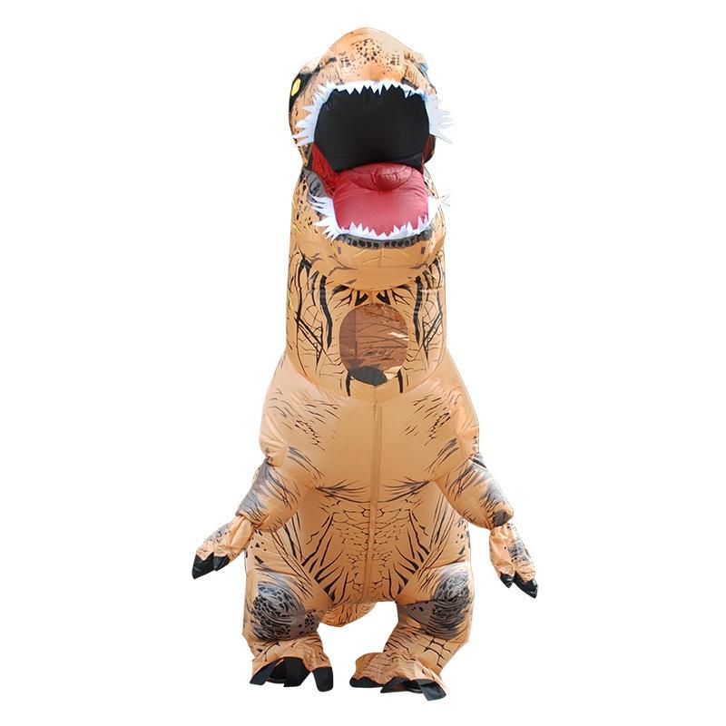 Aufblasbares Dinosaurier T-Rex Kostüm | Inkl. Ventilator, Batteriebox und Handschuhe | Leichtes Polyester-Material 4