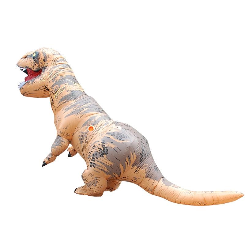 Aufblasbares Dinosaurier T-Rex Kostüm | Inkl. Ventilator, Batteriebox und Handschuhe | Leichtes Polyester-Material 5