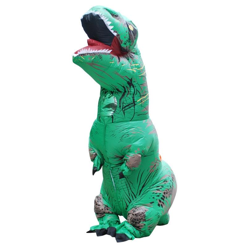 Aufblasbares Dinosaurier T-Rex Kostüm | Inkl. Ventilator, Batteriebox und Handschuhe | Leichtes Polyester-Material 8