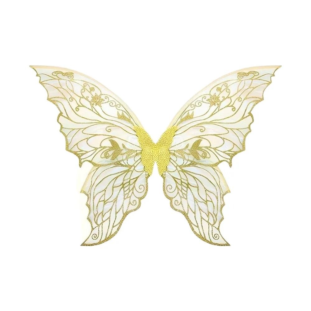 Feenflügel aus Organza | Glitzernd für Fasching, Halloween und Cosplay | Leicht, transparent und schmetterlingsförmig 7