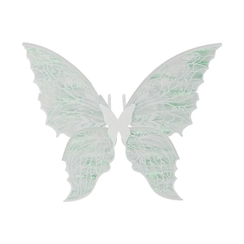 Feenflügel aus Organza | Glitzernd für Fasching, Halloween und Cosplay | Leicht, transparent und schmetterlingsförmig 5