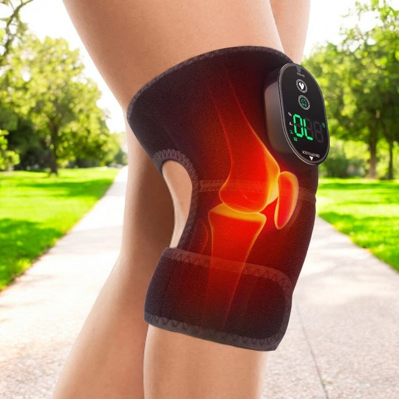 3-in-1 Heizbandage für Knie, Ellenbogen und Schultern | 6 Heizstufen 45-70°C mit Timerfunktion | Kabellos mit 3000mAh Akku