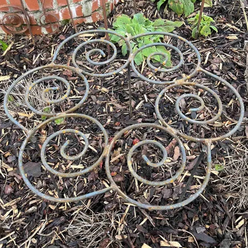 Metalowe wsparcie roślin ręcznie wykonane | Spiralny wzór | Odporne na warunki atmosferyczne | StemRise