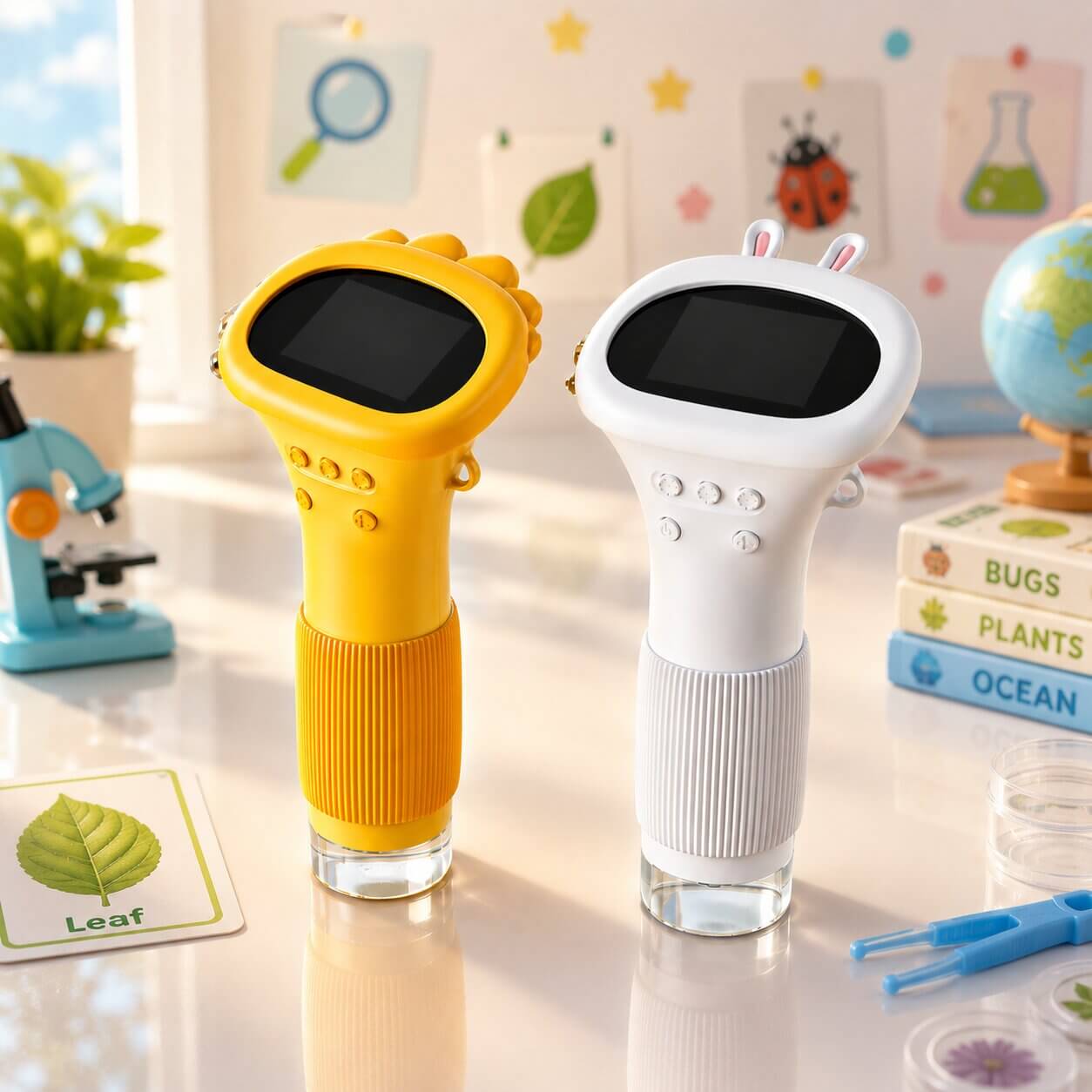 Dětský mikroskop s digitálním displejem | Kompaktní a přenosný | STEM vzdělávací hračka | MicroScout