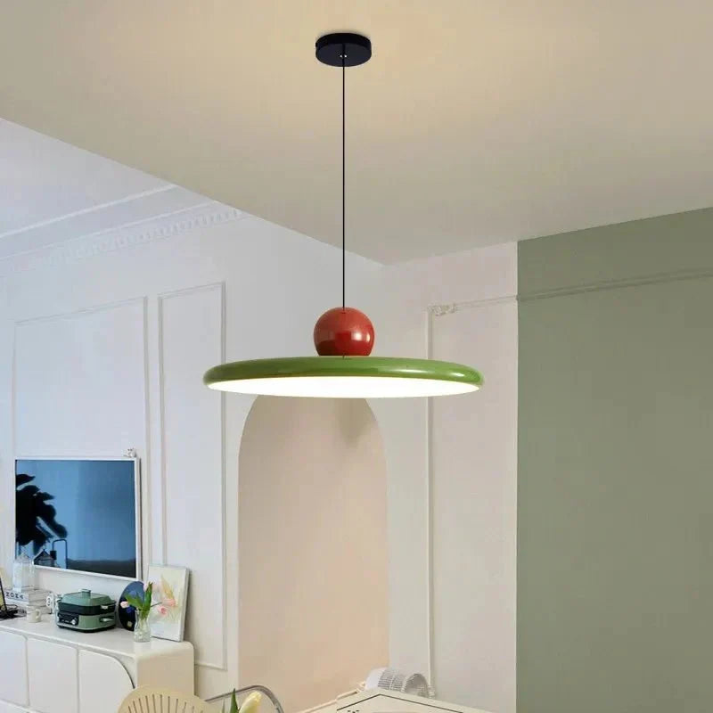 LED-Pendelleuchte Bauhaus-Stil Ø 30/40 cm | Rot, Grün, Weiss | 3 Lichtfarben, verstellbare Länge, einfache Montage 7