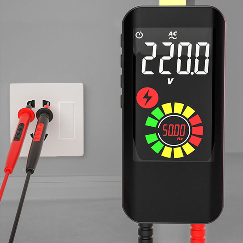 Plně automatický inteligentní multimetr | Automatické rozpoznání | Barevný displej s podsvícením | Ampero