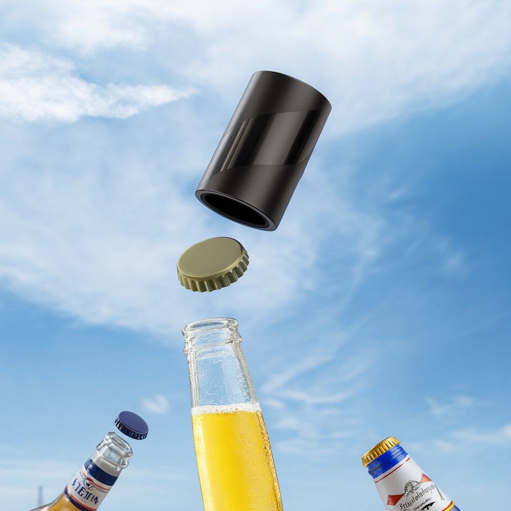 Elektrischer Weinöffner Set mit LED-Beleuchtung | Folienschneider & Bierflaschenöffner | Öffnet bis zu 100 Flaschen 9