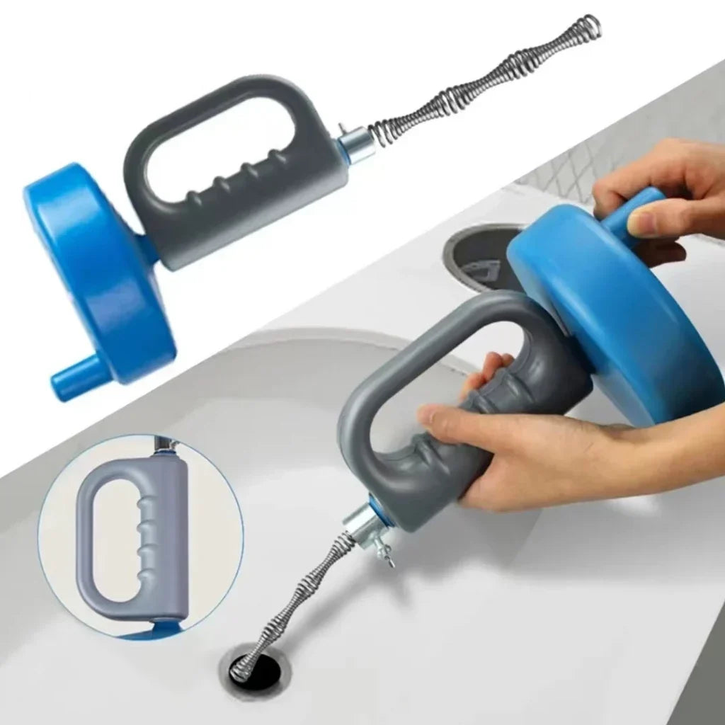 Rohrreinigungswerkzeug | Für Waschbecken | Abflussreiniger aus Kohlenstoffstahl | PipeClear