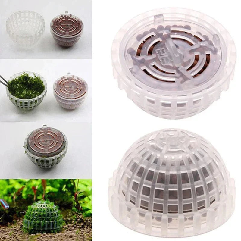 Aquarium Moosball Filter aus Kunststoff | Fadenstruktur für Moos und Wasserpflanzen | Hält Filtermaterial für klares Wasser 6