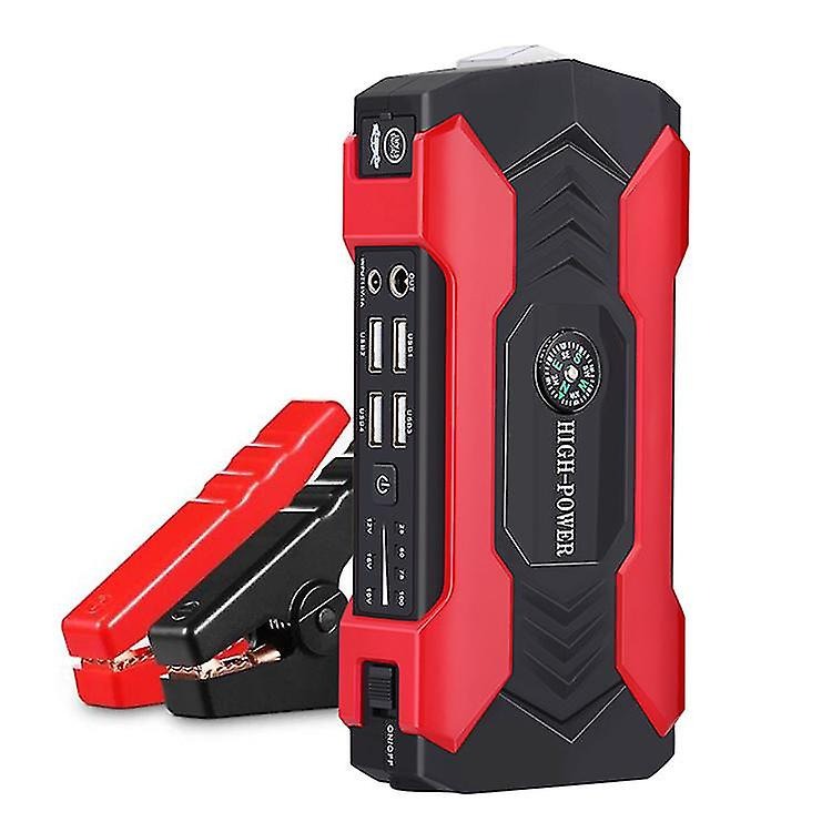 Starthilfegerät Auto 1200A | Powerbank, LED-Taschenlampe & Kompass | 10000mAh Akku mit 9 Schutzfunktionen für 12V-Fahrzeuge 1