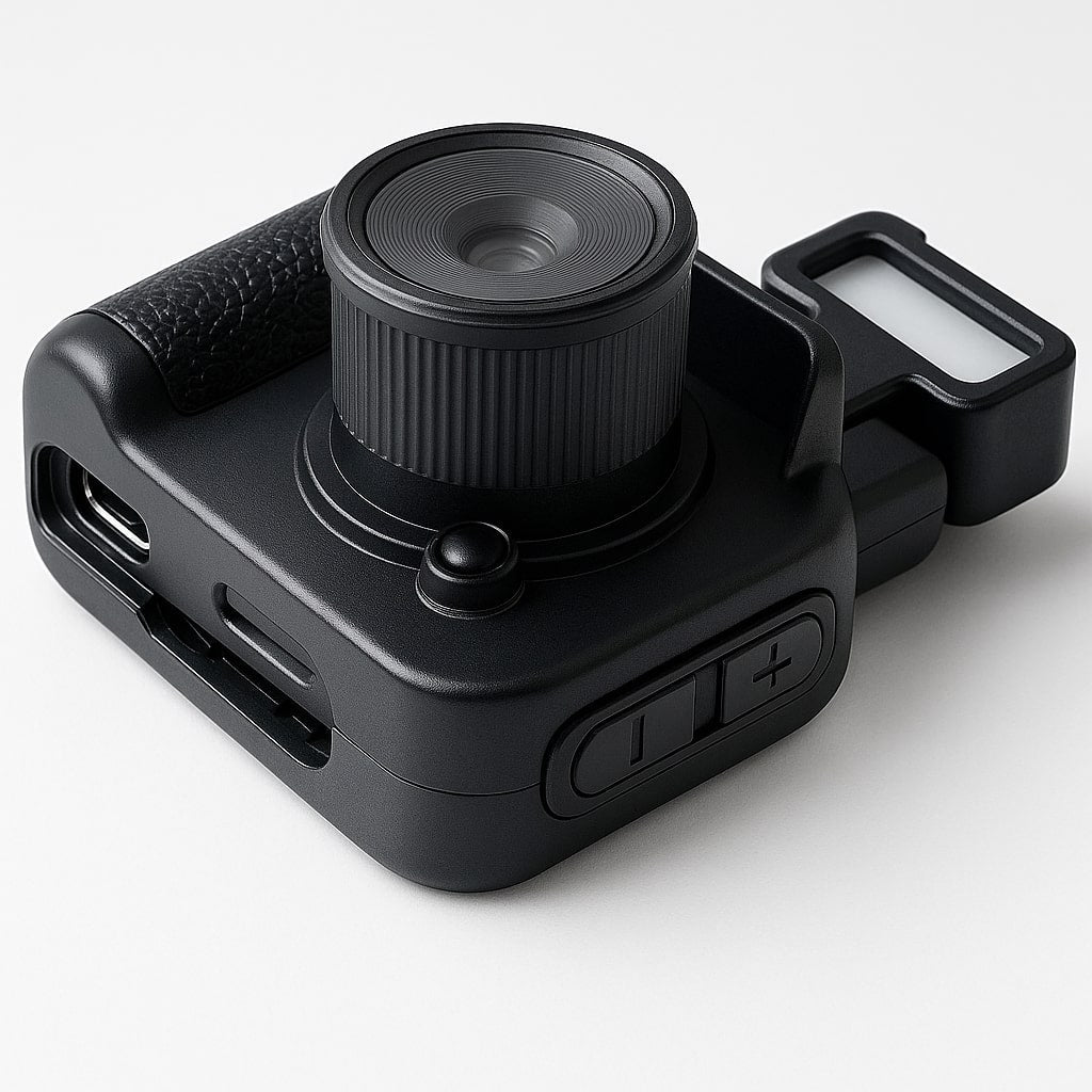 Mini Digitalkamera im Retro-Design | 1080p HD Auflösung mit Farbdisplay | Bis zu 600 Minuten Akkulaufzeit und USB-Aufladung 8