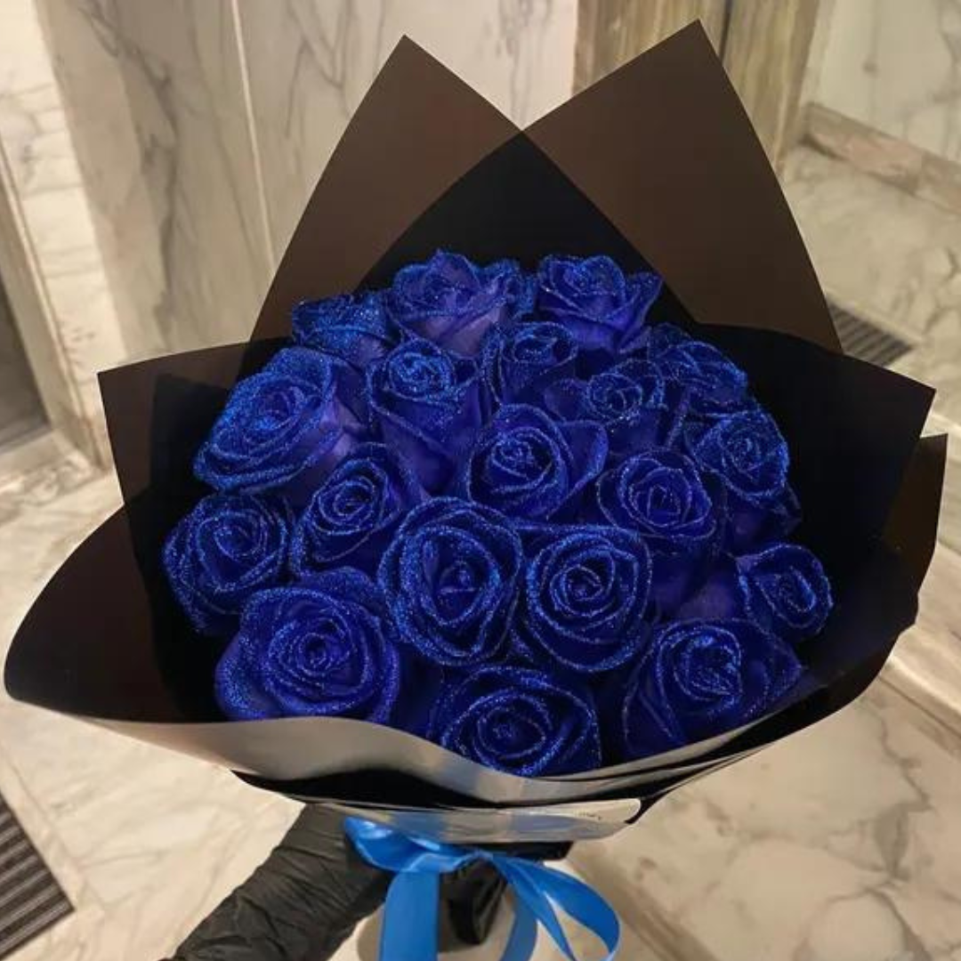 RoseLure | Ewige Eleganz in floraler Vollendung Blau Decorique.de