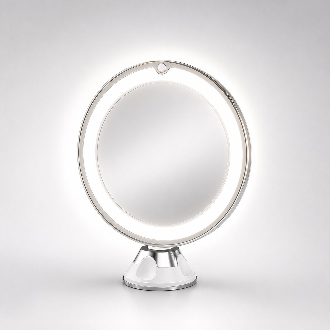 Make-up zrcátko s osvětlením | 10× zvětšení | LED prstenec, otočný o 360° | GlowMirror