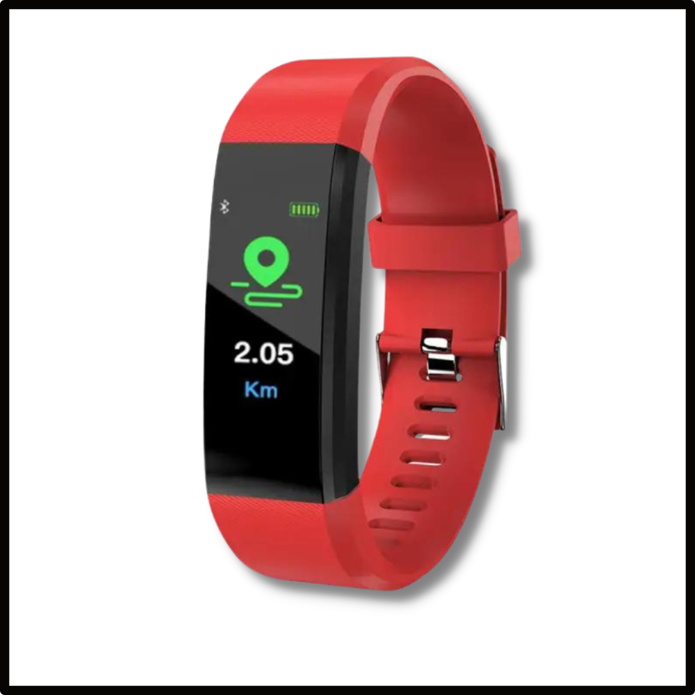Fitness Smartwatch mit Aktivitätstracker | Herzfrequenz, Blutdruck, Schlafanalyse | USB-Akku, 0,96-Zoll-Display, 5 Farben 9