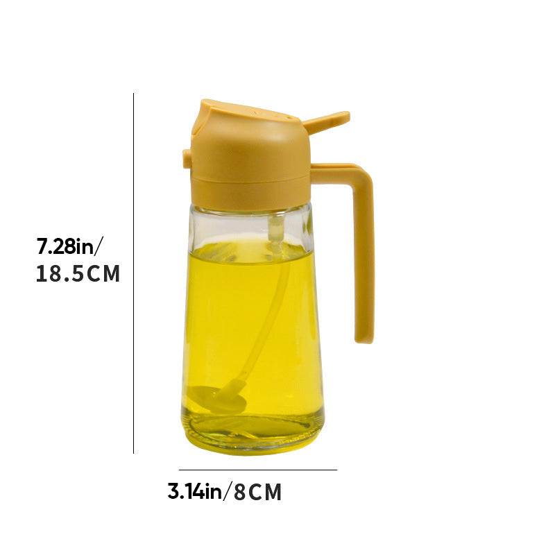 2-in-1-Öl-Sprühflasche aus Glas | Sprühen & Gießen, 450 ml Fassungsvermögen | BPA-frei, präzise Öldosierung für jeden Tag 11