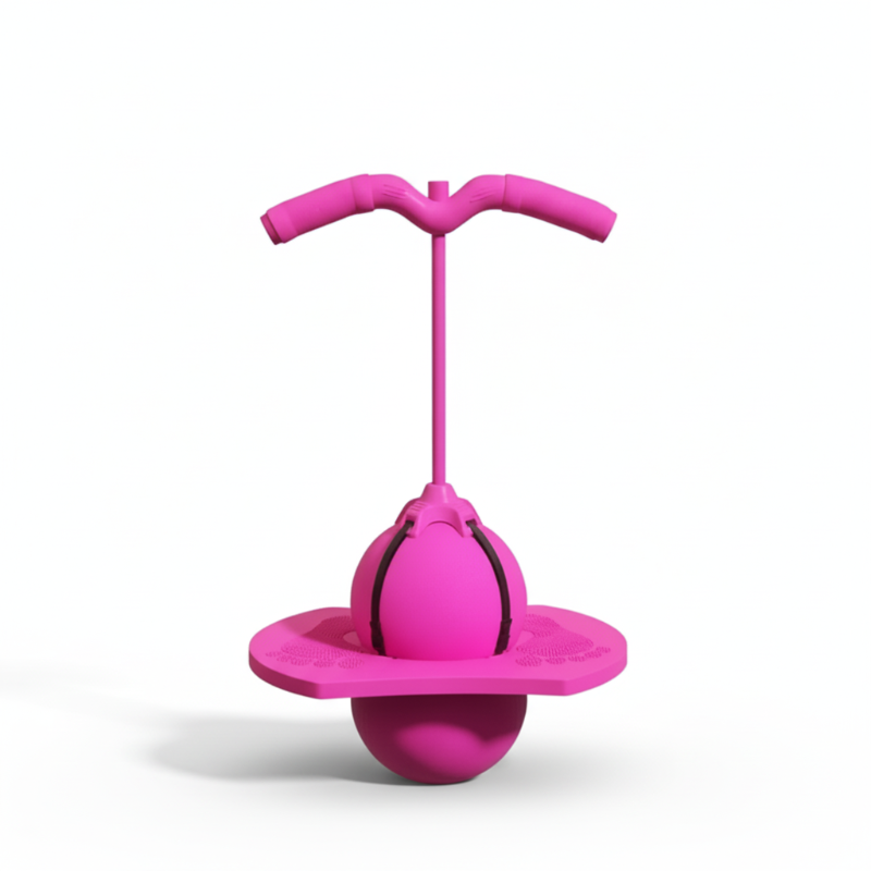 Sprungball | Rutschfeste Plattform & Schaumstoffgriff | Balance & Koordination | JumpForge